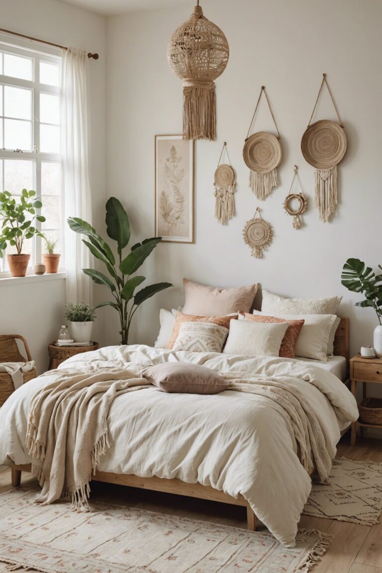 19 Small Boho Style Bedroom Ideas To Make Your Room Feel Bigger